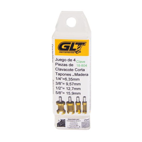 Clavacote Jgo 4 Pzas TiN Zanco Red ¼"