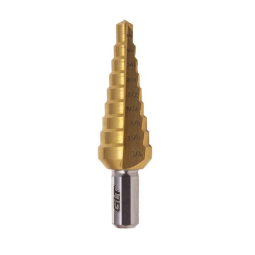 Broca Escalonada AAV TiN Ø¼"-Ø3/4" Z3/8"