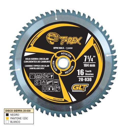 20-030.jpg Sierra Circular TCT Ø7¼"X16Dientes T-Rex