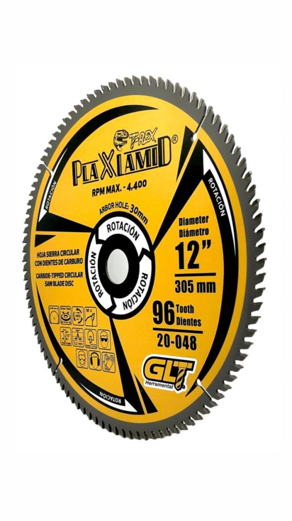 Sierra Circular Ø12"-X96DX30mm PlaXLamid