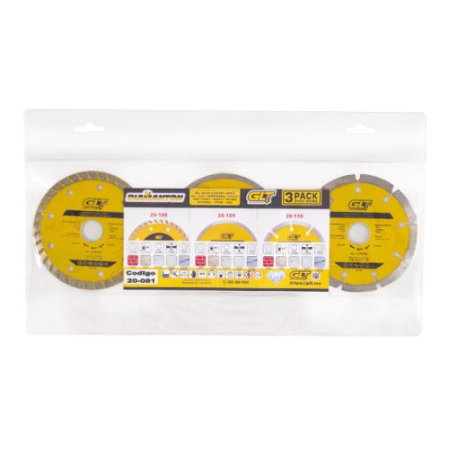 20-081.jpg Disco P/Concreto Combo 3 Pack 4-1/2"