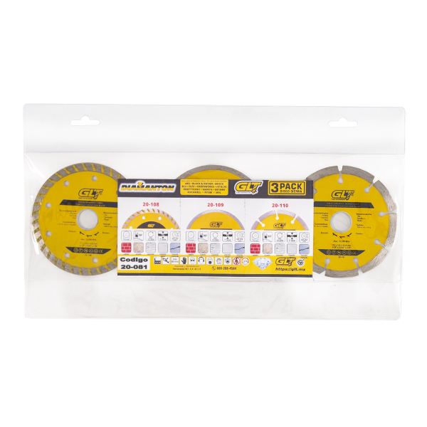 Disco P/Concreto Combo 3 Pack 4-1/2"