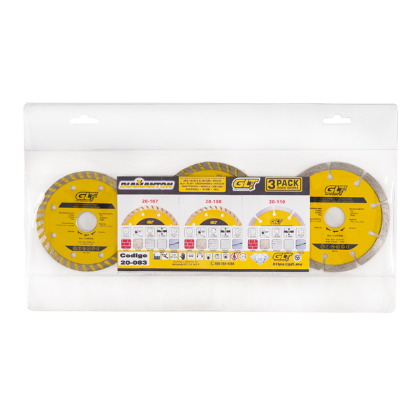 Discos para Concreto Combo 3 Pack   4-½"