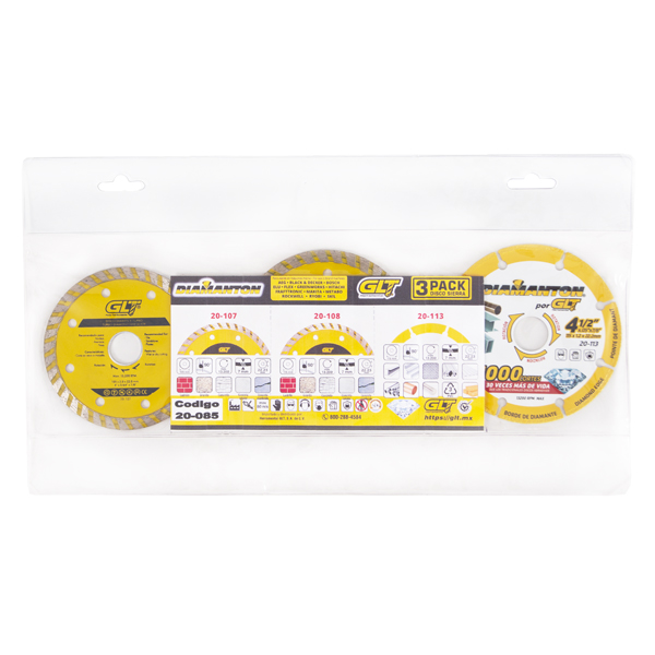 Disco P/Concreto Combo 3 Pack 4-1/2"