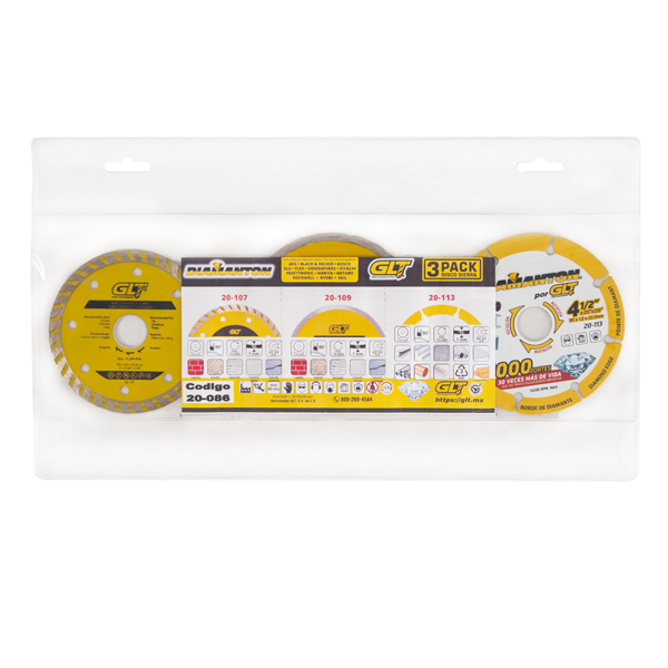 Disco P/Concreto Combo 3 Pack 4-1/2"
