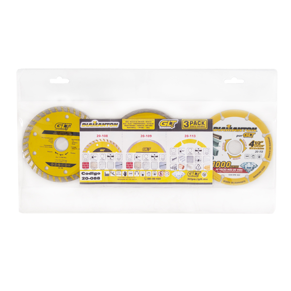 Disco P/Concreto Combo 3 Pack 4-1/2"
