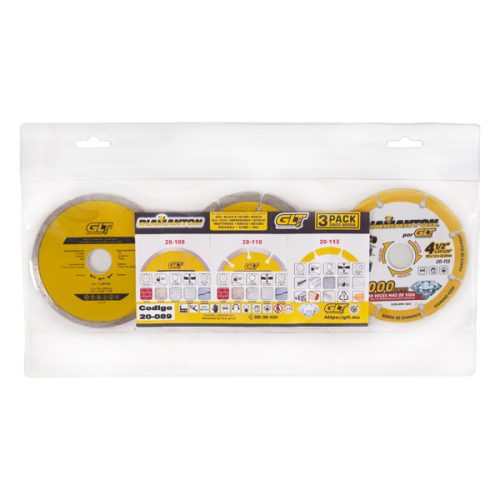 Disco P/Concreto Combo 3 Pack 4-1/2"