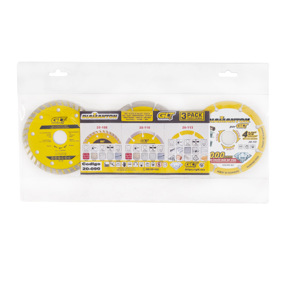 Disco P/Concreto Combo 3 Pack 4-1/2"