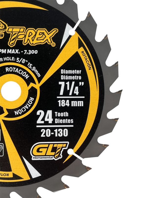 Sierra Circular TCT Ø7¼"X24Dientes T-Rex