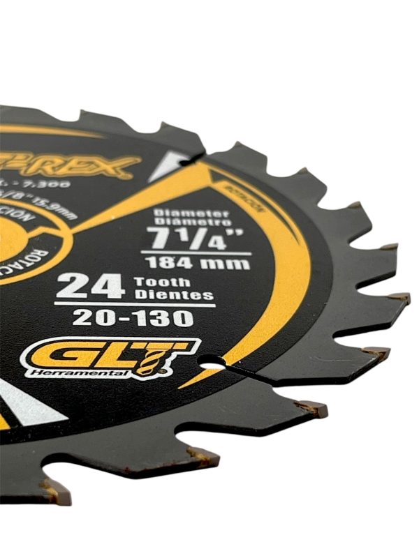 Sierra Circular TCT Ø7¼"X24Dientes T-Rex