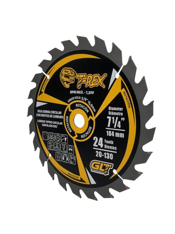 Sierra Circular TCT Ø7¼"X24Dientes T-Rex