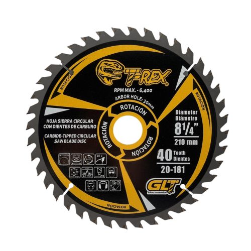 20-181A.jpg Sierra Circular TCT Ø8¼"X40Dientes T-Rex