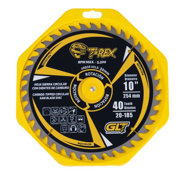 Sierra Circular TCT Ø10"X40Dientes T-Rex