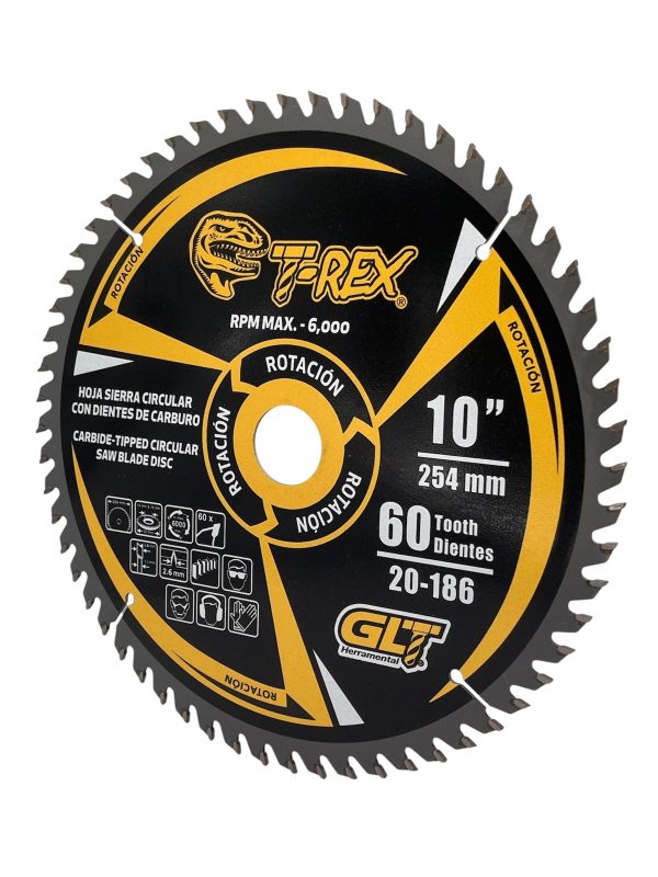 Sierra Circular TCT Ø10"X60Dientes T-Rex