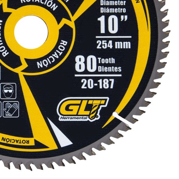 Sierra Circular TCT Ø10"X80Dientes T-Rex
