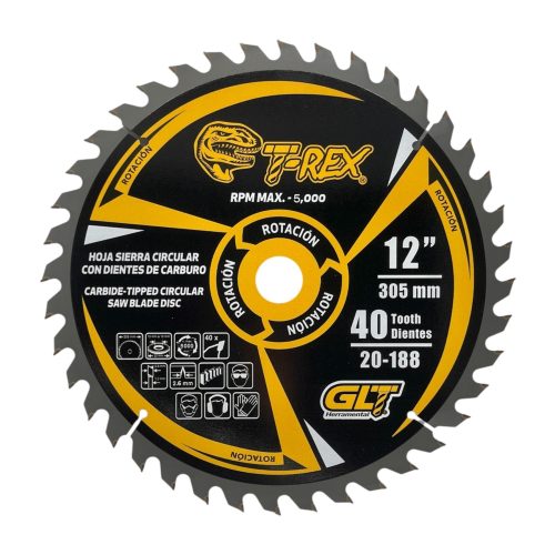 Sierra Circular TCT Ø12"X40Dientes T-Rex