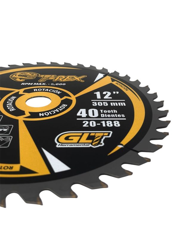 Sierra Circular TCT Ø12"X40Dientes T-Rex