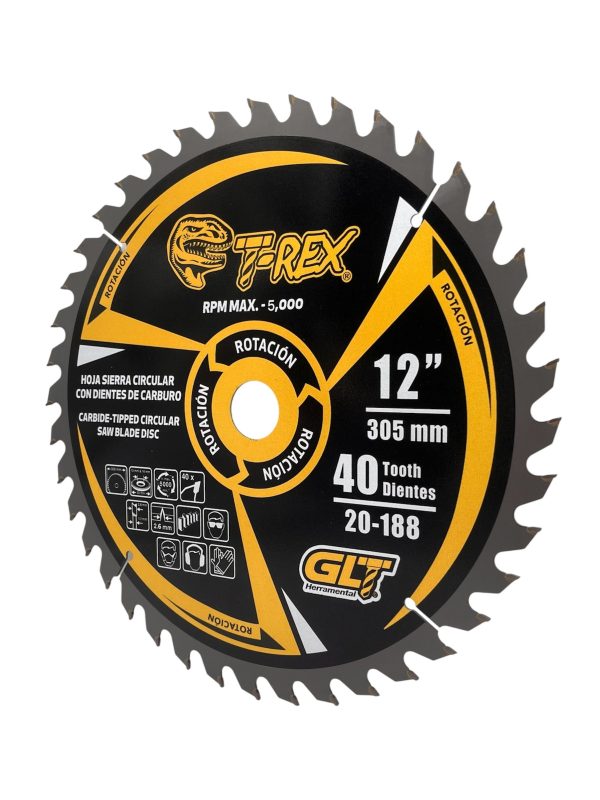 Sierra Circular TCT Ø12"X40Dientes T-Rex