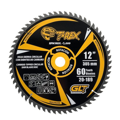 Sierra Circular TCT Ø12"X60Dientes T-Rex