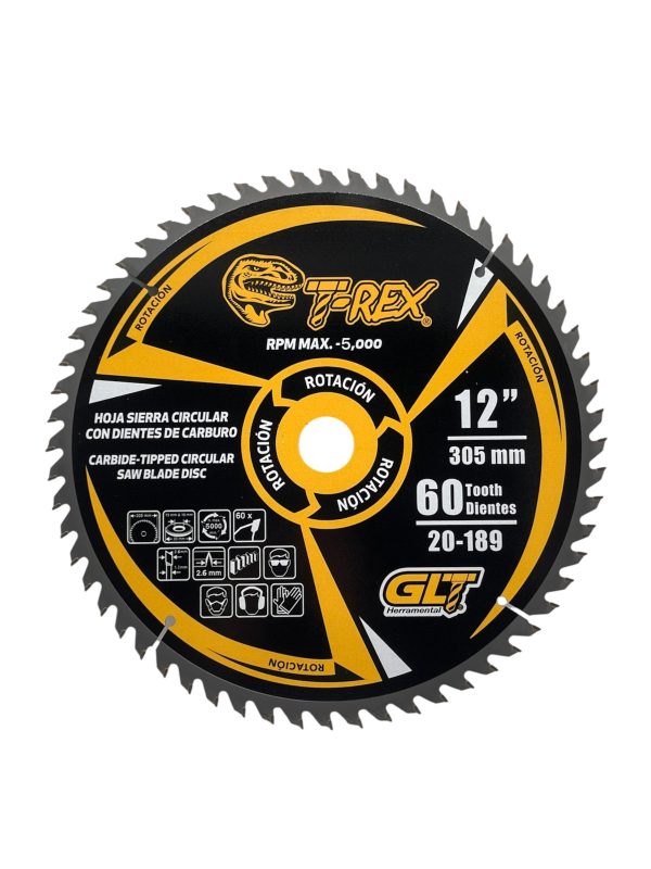 Sierra Circular TCT Ø12"X60Dientes T-Rex