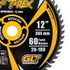 Sierra Circular TCT Ø12"X60Dientes T-Rex