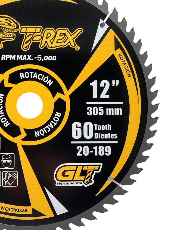 Sierra Circular TCT Ø12"X60Dientes T-Rex