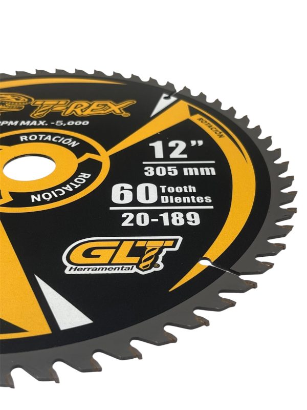 Sierra Circular TCT Ø12"X60Dientes T-Rex
