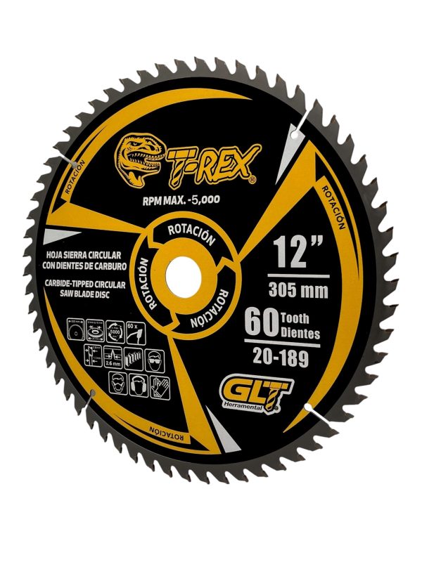 Sierra Circular TCT Ø12"X60Dientes T-Rex