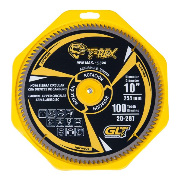 Sierra Circular TCT Ø10"X100DientesT-Rex