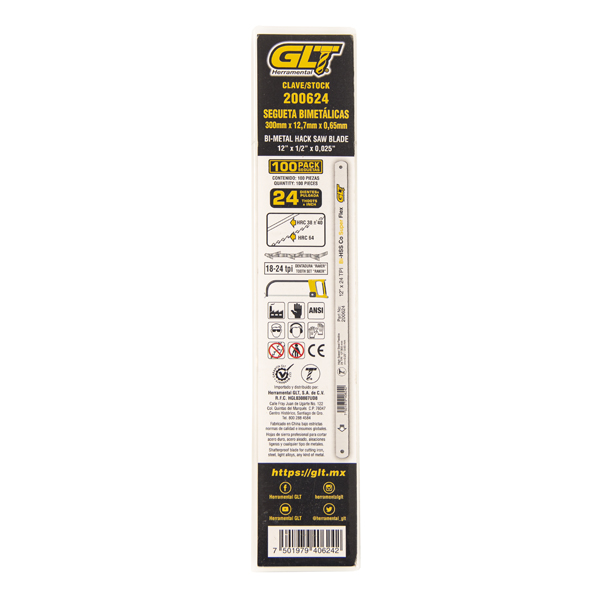 Segueta Bimetal  SuperFlex Diente Fino