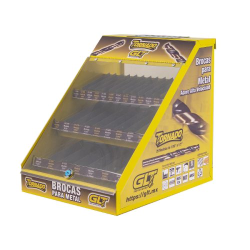 Exhibidor Brocas Tornado con Carga P/540