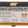 Fresa Ca Ensamble de juntas Cajon Z½"
