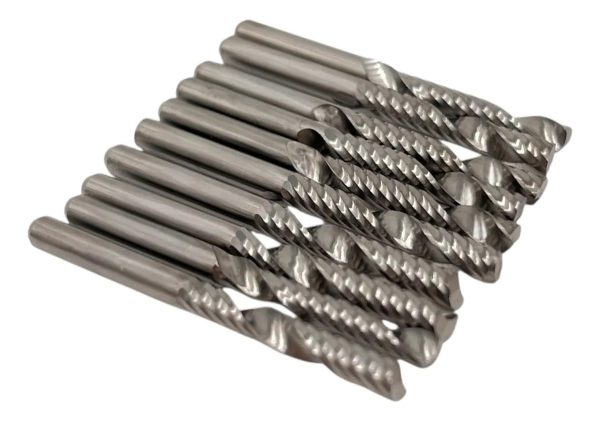 10Pzs Fresa CNC 1Flauta 2.0mmX17X38XZ3,1