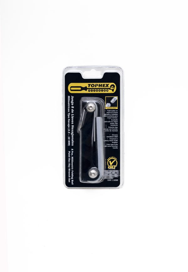 Llaves 8 Pzas Hex T/Navaja 2.5 a 10 mm