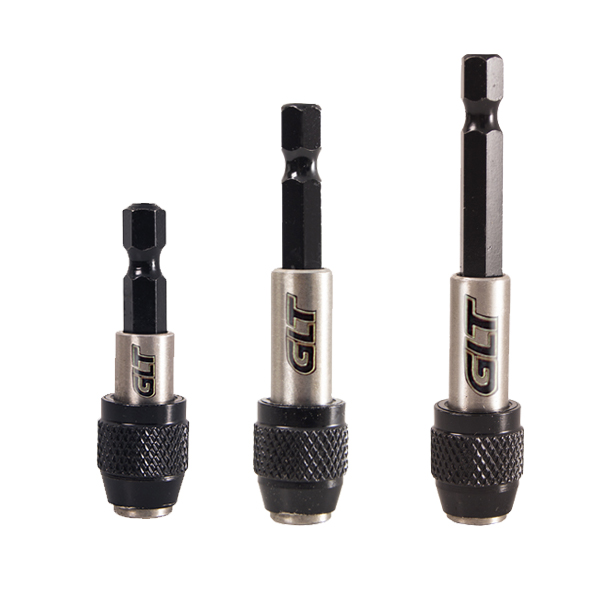 3Pack Chuck Push Ø¼" Hex¼" L50mm65mm75mm